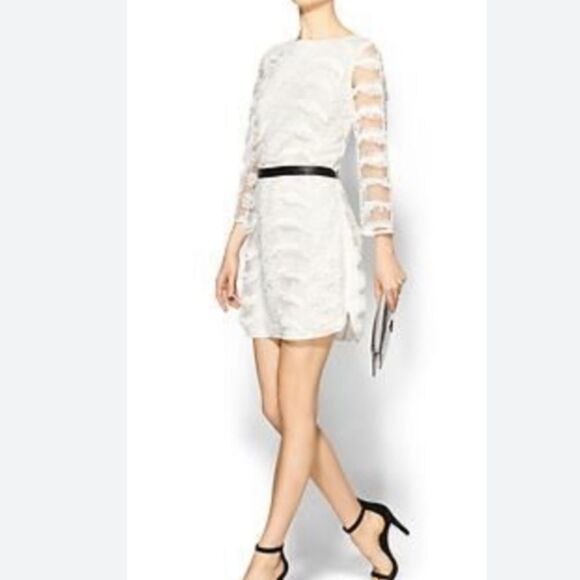 NWT Piperlime Textured Lined White Dress Size Medium - Picture 11 of 11